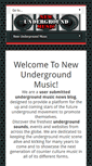 Mobile Screenshot of newundergroundmusic.com