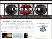 Tablet Screenshot of newundergroundmusic.com